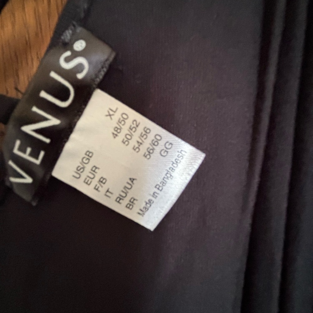 VENUS black cold shoulder top with Strappy Neckline - Picture 3 of 3